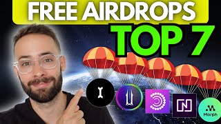 Top 7 FREE Crypto Airdrops Still Early [upl. by Beghtol896]