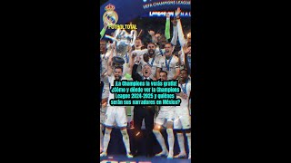 ¿Cómo y dónde ver la Champions League 20242025 y quiénes serán sus narradores en MX Futbol Total [upl. by Oibesue113]