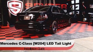 Spyder Auto Installation 200812 Merecedes CClass W204 LED Tail Lights [upl. by Houlberg]