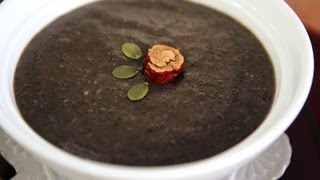 Black Sesame Seed Porridge Heukimjajuk흑임자죽 [upl. by Jasper]