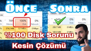 Disk Kullanımı \u00100 Sorunu Kesin Çözümü [upl. by Bartholemy548]