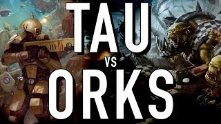 40 Facts and Lore on the Tau VS Orks Warhammer 40K [upl. by Graces]