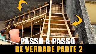 Escada agora sim um passo a passo de verdade vídeo 2  Stairs now a real step by step video 2 [upl. by Hackney447]