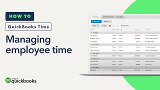 How to manage your employees time in QuickBooks Time [upl. by Shandie]