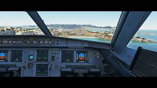 MSFS2020 visual approach at princess Juliana international TNCM 4k [upl. by Elam]