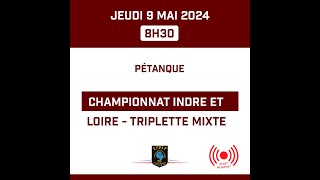 Pétanque  Championnat Indre et Loire  Triplette Mixte [upl. by Oringas815]