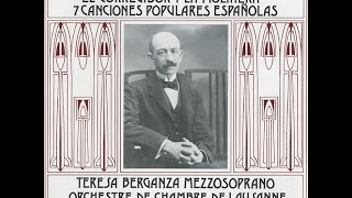 Manuel De Falla 18761946  Teresa Berganza Seven Popular Spanish Songs  Asturiana [upl. by Earahc]