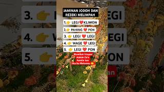 Jaminan Jodoh dan Rezeki melimpah weton feedshorts shortvideo shorts fyp motivation quotes [upl. by Aelber61]