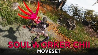 SKYRIM SE Soulworker Chii  Moveset [upl. by Beverlee]