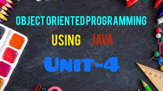 Java programming  unit4  jntuh r18 telugu javaprogramming jntuhexampaper [upl. by Iona]