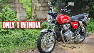 RE interceptor 650 converted into Yamaha RD 350  Only 1 in India  Custom Exhaust and More [upl. by Morrie]