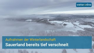 ❄ Winterlandschaft – Sauerland bereits tief verschneit [upl. by Haroved]