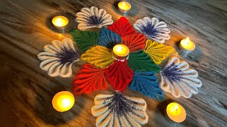 New Diwali Rangoli Design [upl. by Atlas617]