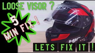 Loose Helmet Visor Fix  For Any Helmet [upl. by Melisande646]