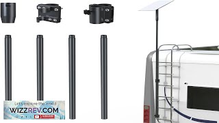 Starlink Pole Mount Starlink GEN 2 Flagpole Mounting Kit with RV Ladder Review [upl. by Idnar]