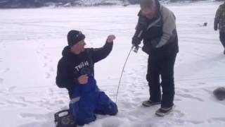 January Grand Lake Ice Fishing Report  Granby Colorado [upl. by Enilec226]