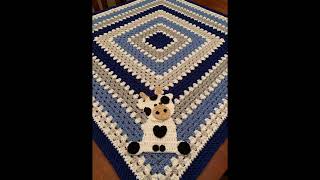 Part 1 of Crochet Blanket Patterns  Crochet baby Blanket [upl. by Alidis768]