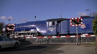 60163 Tornado A freight and Sarah Siddons Bollo Lane level crossing 10122012 [upl. by Dymoke]