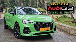 INDIAS FIRST AUDI Q3 SPORTBACK WITH KYALAMI GREEN 💚  HASHIR KALODI 🏁 [upl. by Aneloaup]