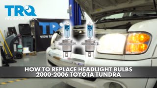 How to Replace Headlight Bulbs 20002006 Toyota Tundra [upl. by Locke54]