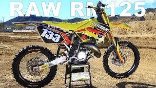 Project RM125 2 Stroke RAW  Motocross Action Magazine [upl. by Aihsoem562]