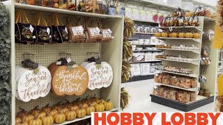 Fall 2024 Hobby Lobby 🛒🍁Fall at Hobby Lobby Fall Home Decor 2024 Shop With Me All New Fall Finds [upl. by Ttebroc]