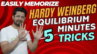 Hardy weinberg equilibrium explained in 5 minutes  Hardy weinberg principle mnemonics [upl. by Roinuj]