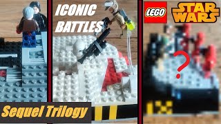 I BUILT iconic LEGO Battles from Every Star Wars Movie Part 3 The Sequels [upl. by Etteinotna]