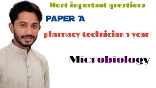 the most important Questions about Microbiology in pharmacy technician 1 year [upl. by Eatnad]