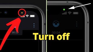 How To Turn Off Orange Dot On iPhone  Turn Off OrangeRedGreen Dot On iPhone [upl. by Ruffo]