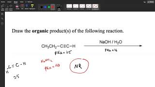 Alkylation of Alkynes OWL Examples [upl. by Eladnwahs]