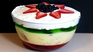 How To Make Homemade Christmas Trifle  The Easiest Recipe Ever [upl. by Nodla]