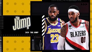 Describing the role Carmelo Anthony will play with LeBron and the Lakers  The Jump [upl. by Fernald]