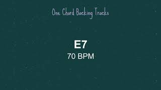 One Chord Backing Track E7 [upl. by Accebber]