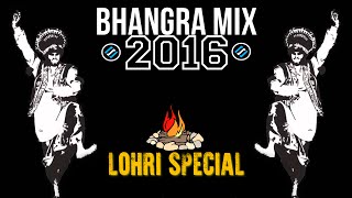 NonStop BHANGRA Mix 2016  Lohri Special  DJ Harj  Syco TM [upl. by Ahsilak]