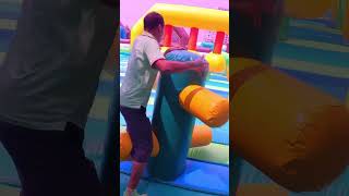 Go ahead inflatable obstacle course inflatable obstaclecourse funtime [upl. by Alleuqahs]