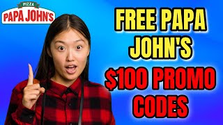 Papa John’s Pizza Promo Code How I Scored Free Pizza amp Discounts in 2024 🔥 [upl. by Eruza]