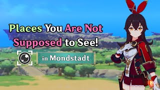 Mondstadt in 2D Mondstadt Locations You Are Not Supposed to See [upl. by Nymsaj]