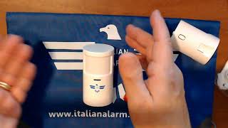 ITALIAN ALARM  Sensore di movimento PIR per antifurto casa senza fili MICRO TOUCH info tecniche [upl. by Gnoht]