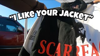 SCARFACE NASCAR JACKET STRAIGHT OFF THE BACK [upl. by Sirmons]