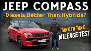 Jeep Compass Diesel Automatic Mileage Test using Tanktotank Method w Drive Impressions  Jan 2024 [upl. by Frodin468]