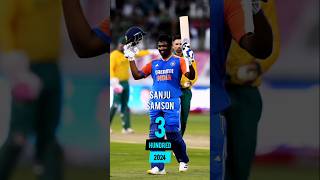 Most 100s in a Calendar Year at T20 International game cricket t20 sanjusamson shorts [upl. by Idalia340]