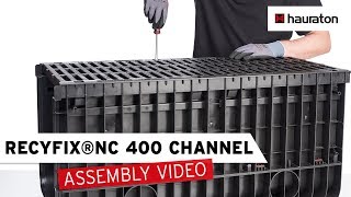 Assembly of the RECYFIX NC 400 Drainage Channel  Processing Tutorial [upl. by Ahseekal952]