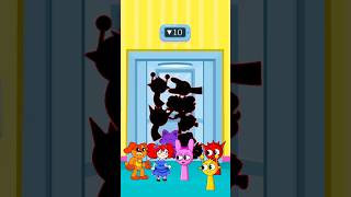 Puzzle challenge game in the elevator Team Sprunki incredibox VS Team PoppyPlaytime 3 shorts [upl. by Ariada]