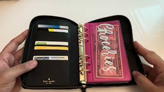 Kate Spade Wellesley Personal Planner As A Wallet Unboxing amp Flip Through [upl. by Newsom573]