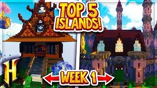 Hypixel Skyblock  Top 5 Best Islands Week 1 Winners [upl. by Enihpets]