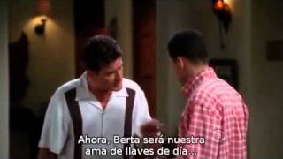 Two and a half men Alan acosado Sub en español [upl. by Wehhtam981]