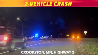 BREAKING NEWS 2Vehicle Crash On Highway 2 By Crookston Minnesota [upl. by Aubry]