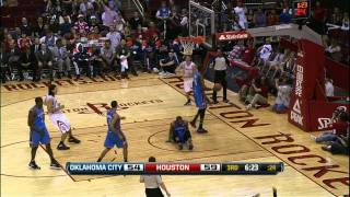 Dragic gets the best of Westbrook on the fastbreak [upl. by Ocihc]