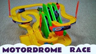 Motordrome Racing On The Rails Kids Toy Train Set [upl. by Per191]